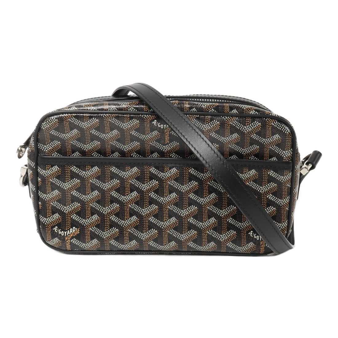 Goyard Sac Cap Vert PM Black Coated Canvas Shoulder Bag SHW (1 of 15)