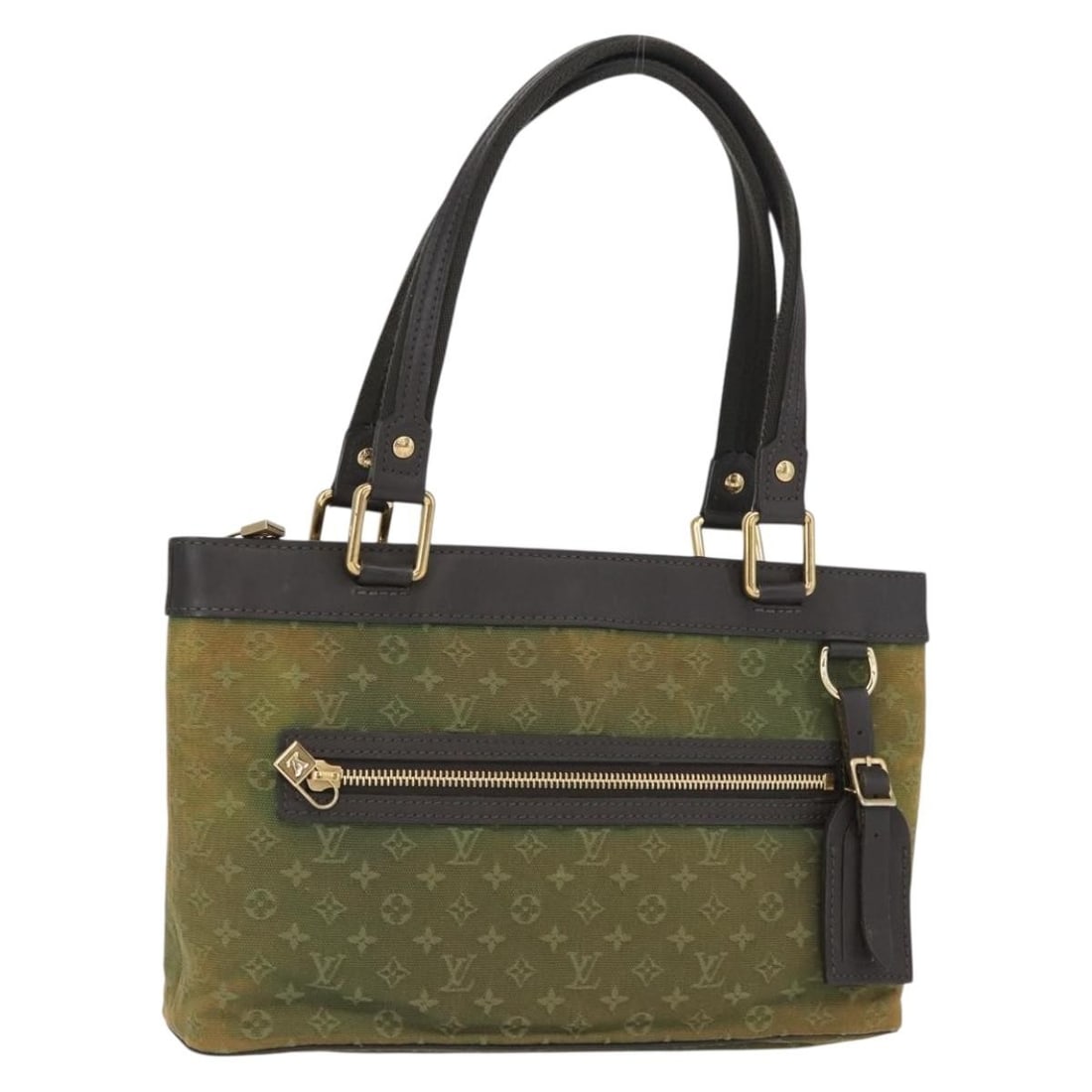 Louis Vuitton Lucille PM Monogram Mini Canvas Khaki Handbag with Name Tag (1 of 18)