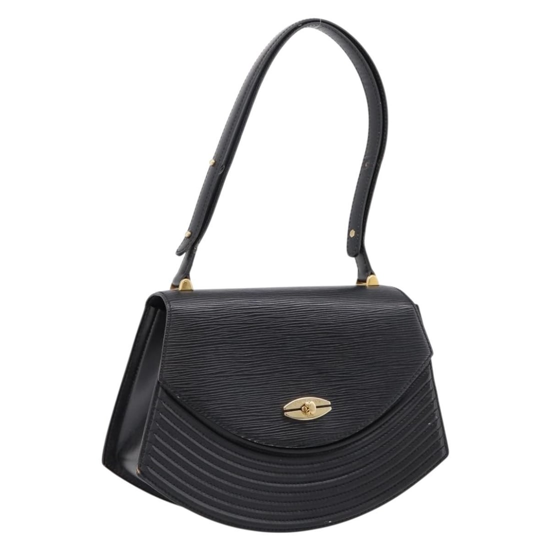 Louis Vuitton M52482 Tilsitt Epi Leather Handbag Black: Louis Vuitton M52482 Tilsitt Epi Leather Handbag Black Louis Vuitton Epi Tilsitt handbag in black Epi leather. Made in France, this women's bag features a structured silhouette and is offered without 
