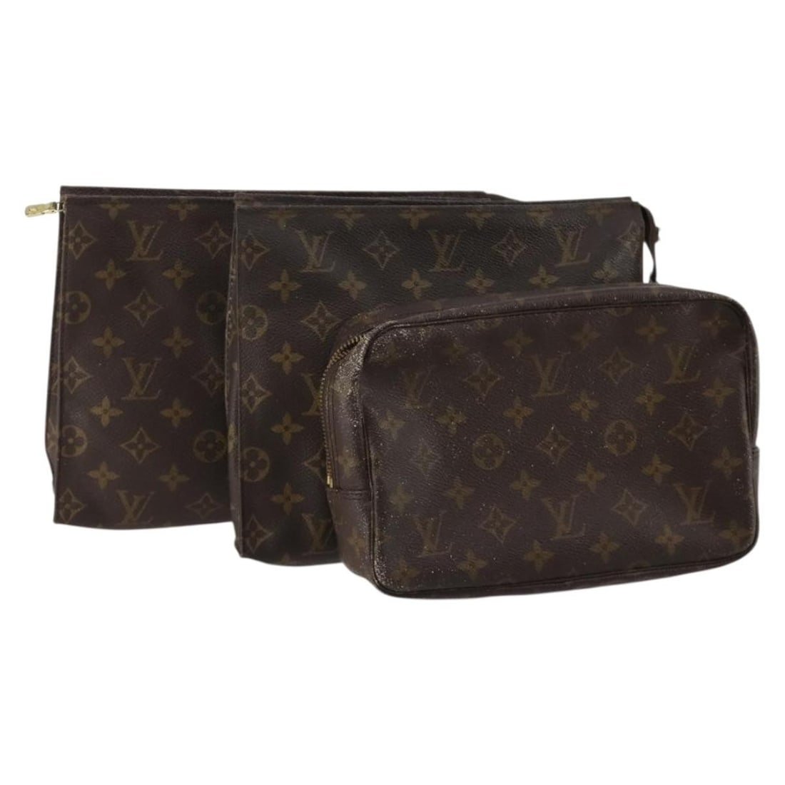 Set of 3 Louis Vuitton Monogram Canvas Womens Clutch Bags (1 of 18)