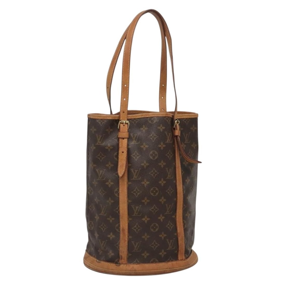 Louis Vuitton M42236 Bucket GM Monogram Canvas Shoulder Bag: Louis Vuitton M42236 Bucket GM Monogram Canvas Shoulder Bag Louis Vuitton Monogram Bucket GM shoulder bag in monogram canvas, made in France. This women's bag features an adjustable shoulder strap and