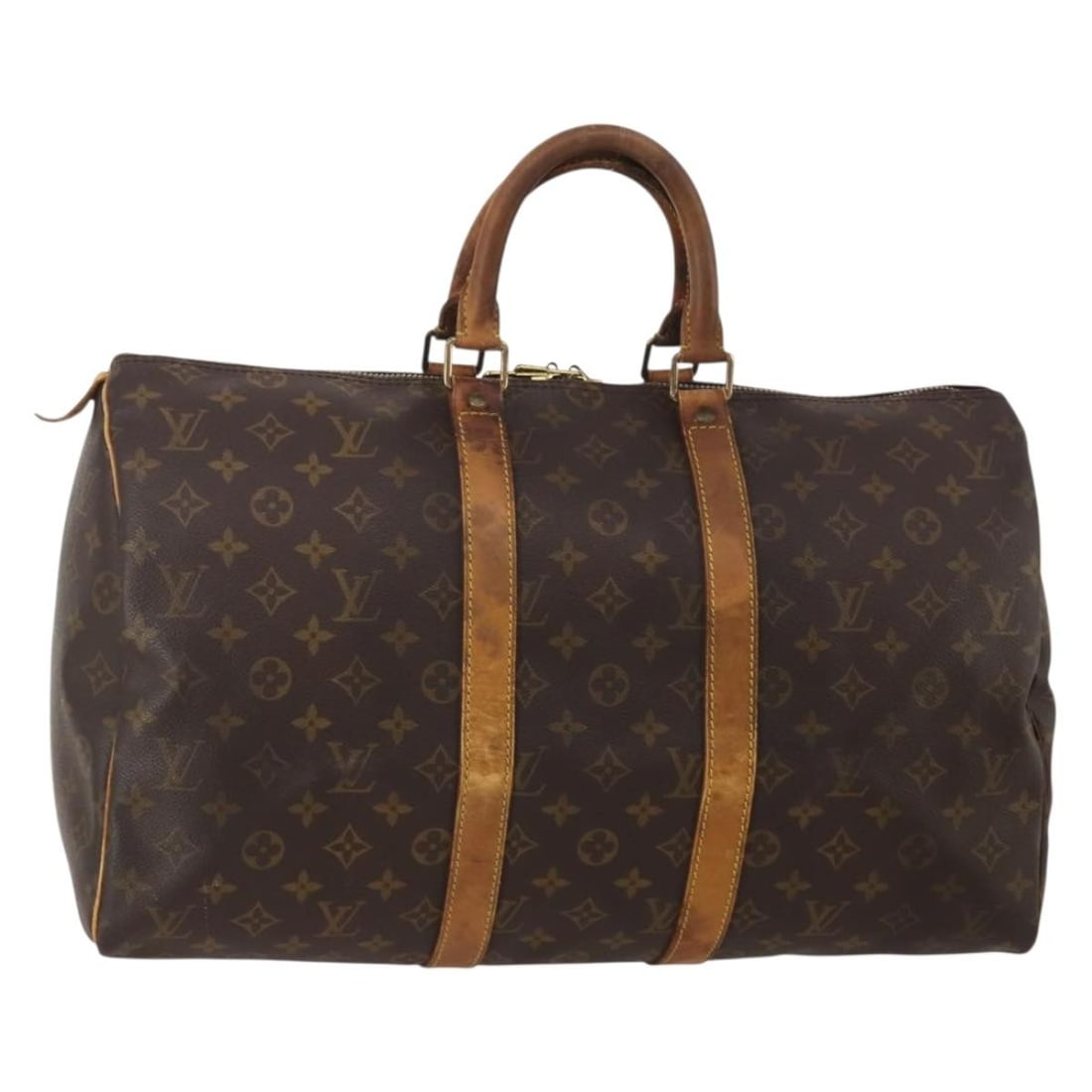 Louis Vuitton M41428 Keepall 45 Monogram Canvas Boston Bag: Louis Vuitton M41428 Keepall 45 Monogram Canvas Boston Bag Louis Vuitton Keepall 45 Boston bag in Monogram canvas, made in France. This bag comes as the item only; box and dust bag are not included. C
