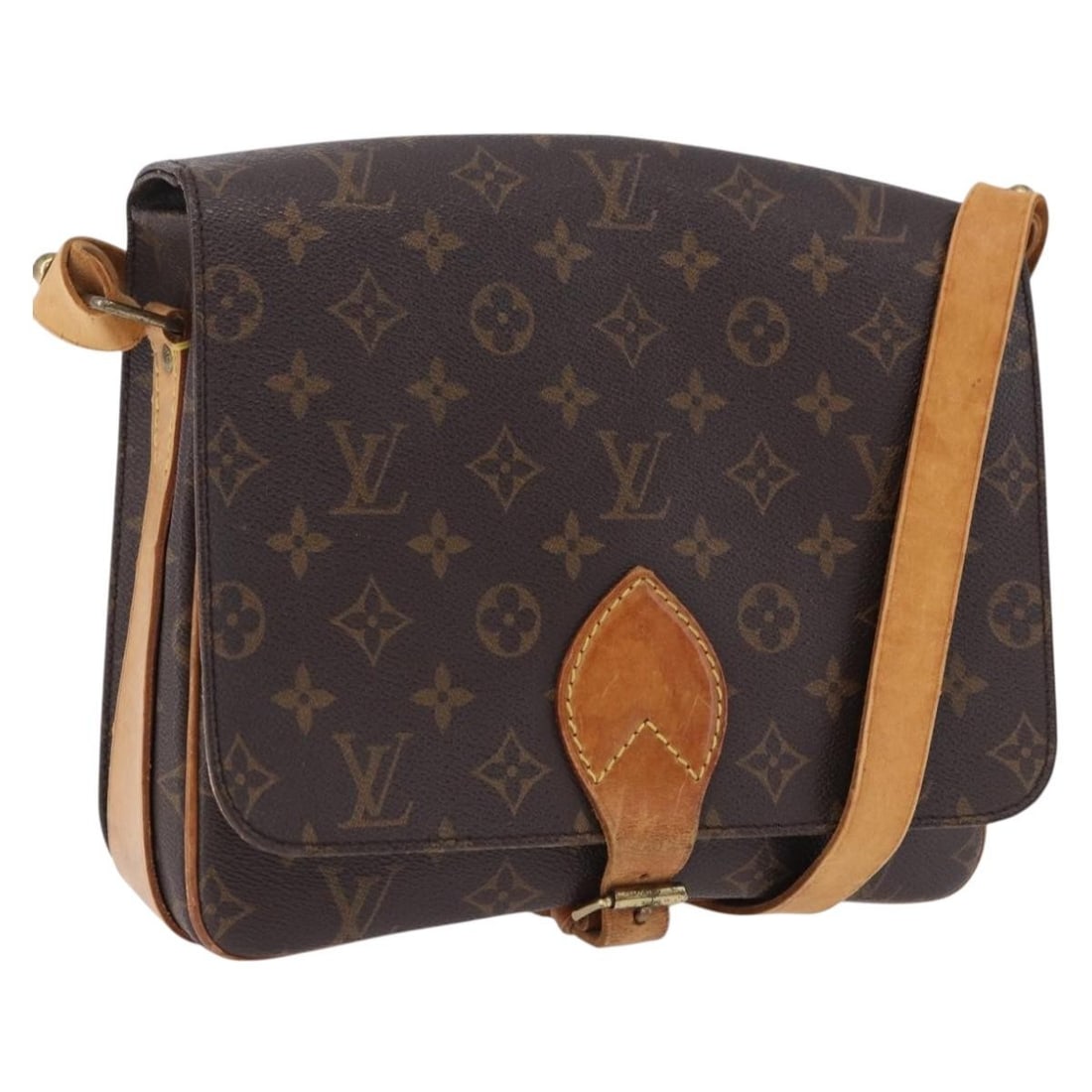 Louis Vuitton M51252 Cartouchiere GM Monogram Canvas Shoulder Bag: Louis Vuitton M51252 Cartouchiere GM Monogram Canvas Shoulder Bag Louis Vuitton Cartouchiere GM shoulder bag in Monogram canvas, model M51252, made in France. This women's bag includes an adjustable s