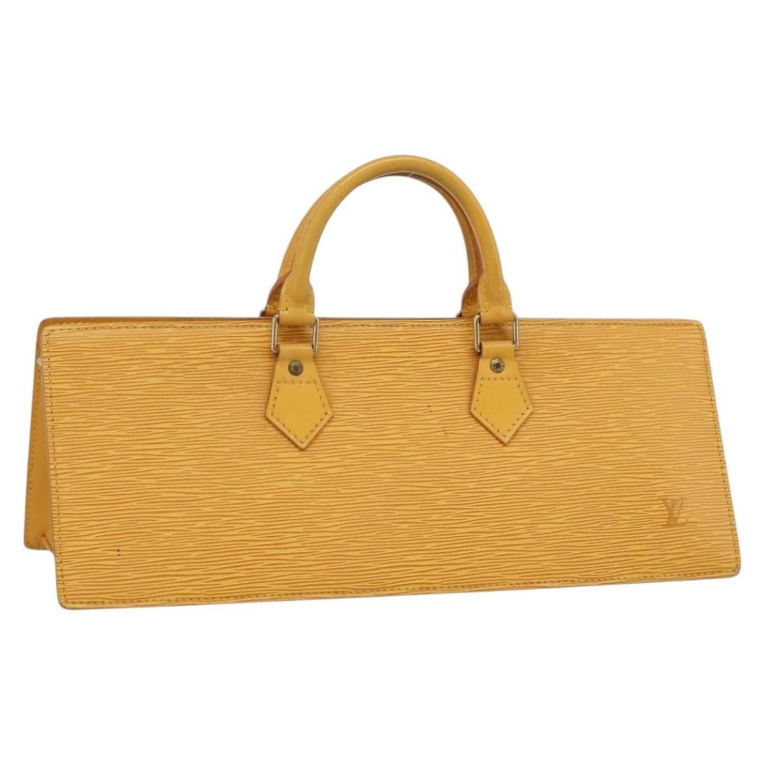 Louis Vuitton M52099 Sac Triangle Epi Leather Yellow Handbag: Louis Vuitton M52099 Sac Triangle Epi Leather Yellow Handbag Louis Vuitton Sac Triangle handbag in yellow Epi leather. This women's bag is made in France and includes only the bag shown; the item box 