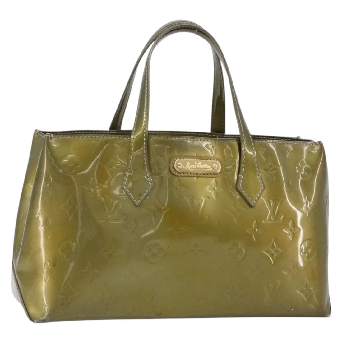 Louis Vuitton Wilshire PM Patent Leather Handbag Gris Art Deco M91627: Louis Vuitton Wilshire PM Patent Leather Handbag Gris Art Deco M91627 Louis Vuitton Wilshire PM handbag in Monogram Vernis patent leather with a Gris Art Deco finish. This women's handbag was made in 