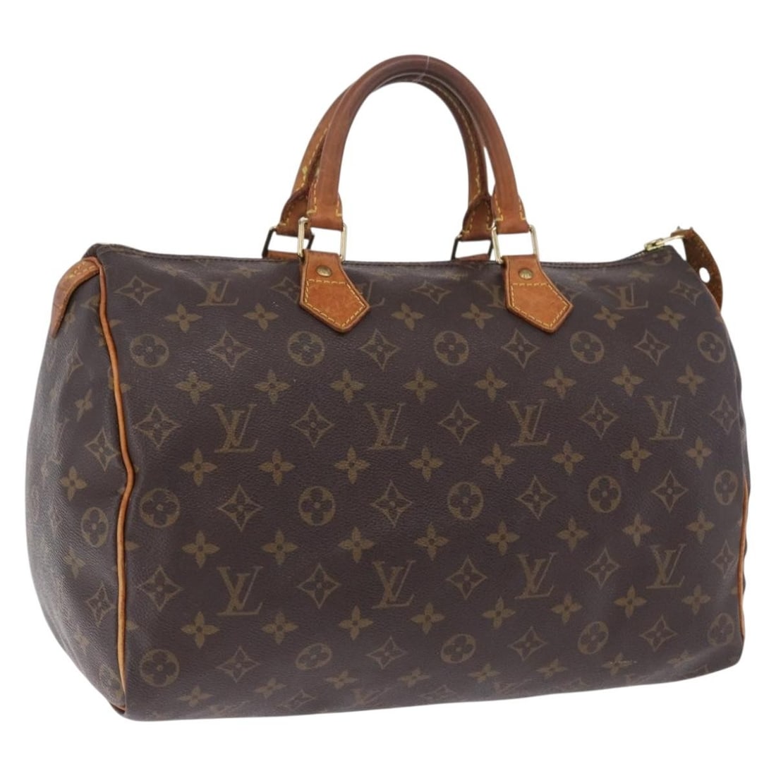 Louis Vuitton M41524 Speedy 35 Monogram Canvas Handbag: Louis Vuitton M41524 Speedy 35 Monogram Canvas Handbag Louis Vuitton Speedy 35 handbag in Monogram canvas, made in France. This women's handbag comes as shown, without the original box or dust bag. Co