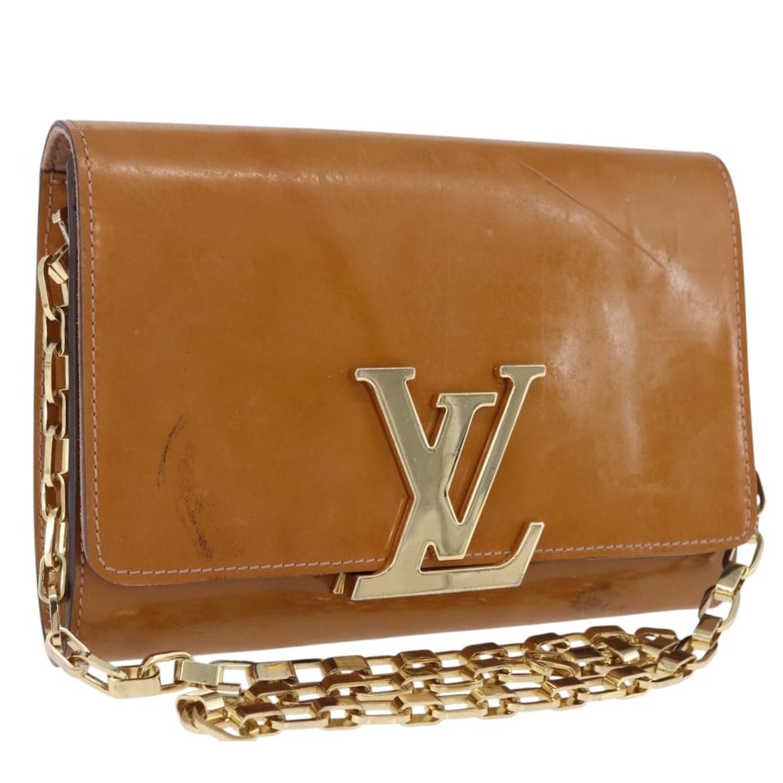 Louis Vuitton Pochette Louise GM Vernis Patent Leather Clutch Dunne: Louis Vuitton Pochette Louise GM Vernis Patent Leather Clutch Dunne Louis Vuitton Vernis Pochette Louise GM clutch bag in Dunne patent leather. Made in France, this women's clutch is offered without t