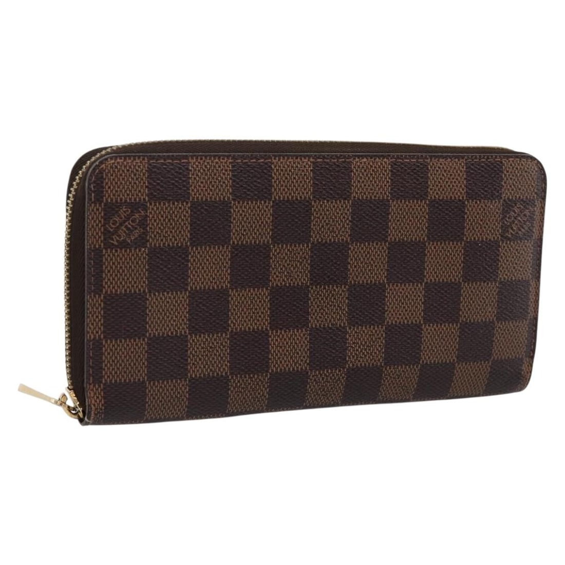 Louis Vuitton N41661 Zippy Long Wallet Damier Ebene Canvas: Louis Vuitton N41661 Zippy Long Wallet Damier Ebene Canvas Louis Vuitton Zippy long wallet in Damier Ebene canvas, made in Spain. This women's wallet is a heavily used piece with visible wear througho