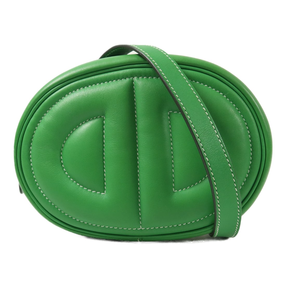 Hermes In The Loop waist bag Swift calfskin Bamboo Blue Brume PHW: Hermes In The Loop waist bag Swift calfskin Bamboo Blue Brume PHW Hermes In The Loop belt bag in Swift leather and calfskin, finished in Bamboo and Blue Brume with palladium hardware. Made in France, 