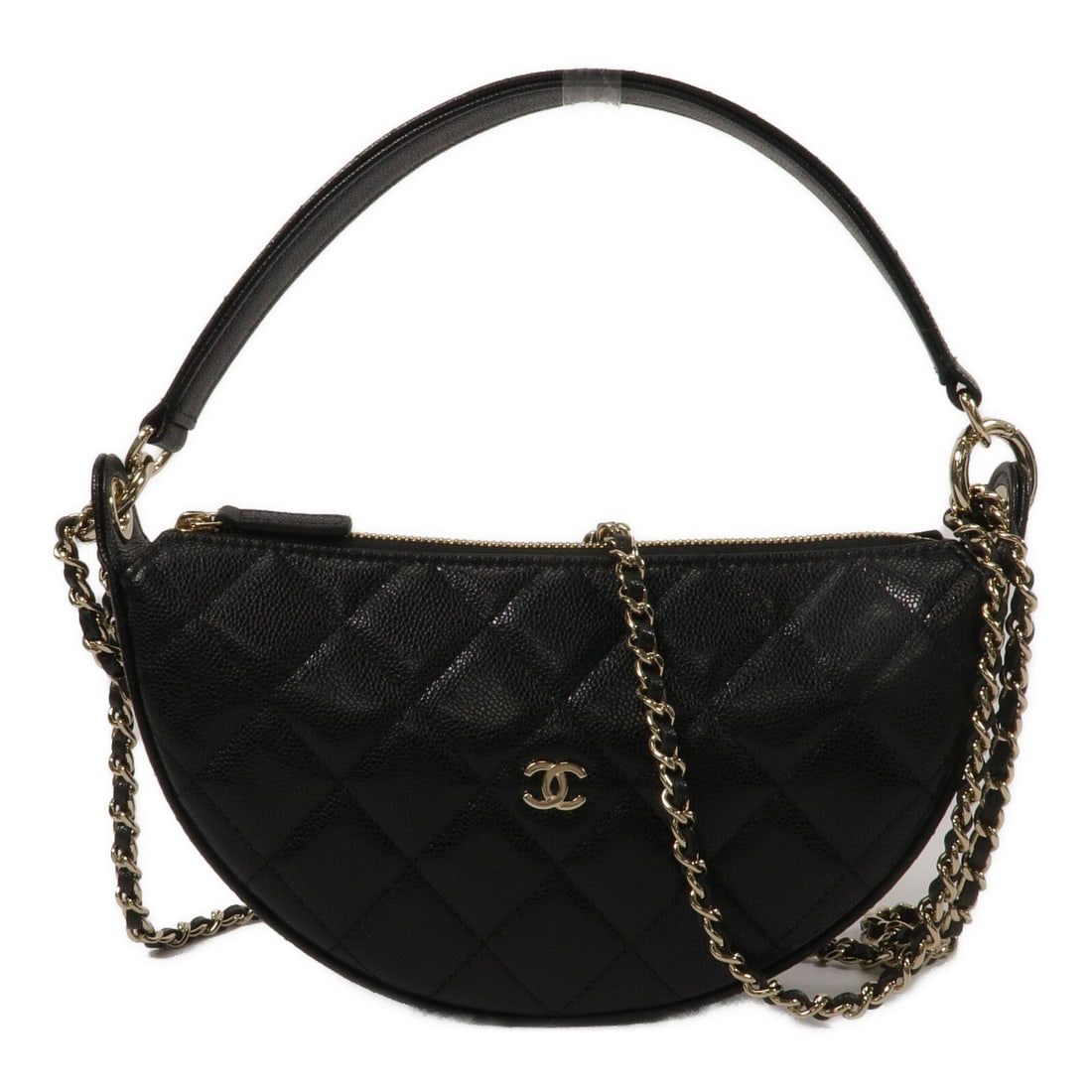 CHANEL AP5094 CC Calfskin 2way Hobo Shoulder Bag Black (1 of 14)