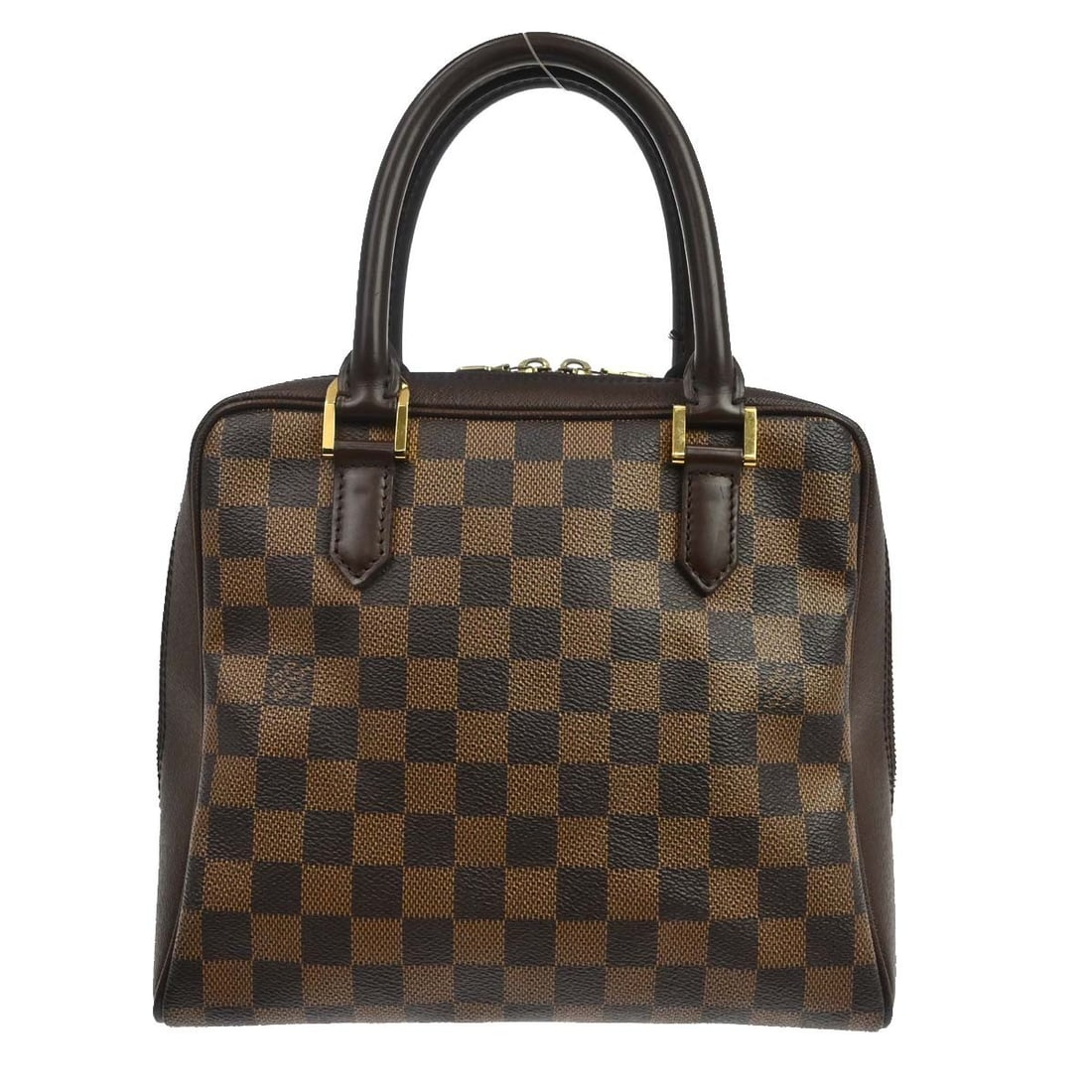 Louis Vuitton Brera Brown Damier Handbag N51150: Louis Vuitton Brera Brown Damier Handbag N51150 Vintage Louis Vuitton Brera handbag in Damier canvas and leather with a brown Ebene check pattern, double handles, zip closure, red Alcantara lining, an