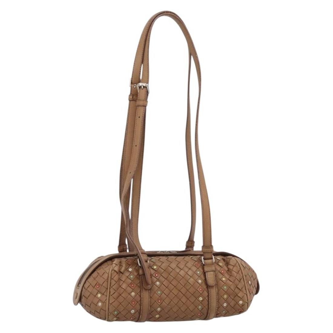 Bottega Veneta Intrecciato Brown Leather Womens Shoulder Bag: Bottega Veneta Intrecciato Brown Leather Womens Shoulder Bag Authentic Bottega Veneta Intrecciato shoulder bag in brown leather. This women's bag is made in Italy and includes only the item shown, wit