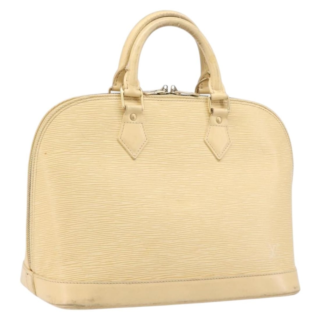 Louis Vuitton Alma M5214A Epi Leather Handbag in Vanilla: Louis Vuitton Alma M5214A Epi Leather Handbag in Vanilla Louis Vuitton Alma handbag in vanilla Epi leather. This women's handbag was made in France and includes only the bag shown; item box and dust b
