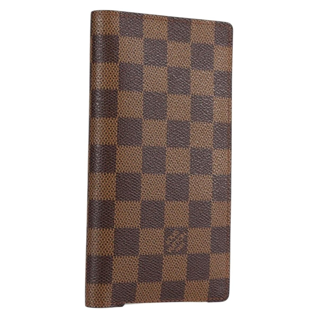 Louis Vuitton N61823 Damier Ebene billfold wallet with box: Louis Vuitton N61823 Damier Ebene billfold wallet with box Louis Vuitton Porte Valeurs Cartes Credit billfold in Damier Ebene canvas. Made in France, this slim wallet includes the dust bag and item bo