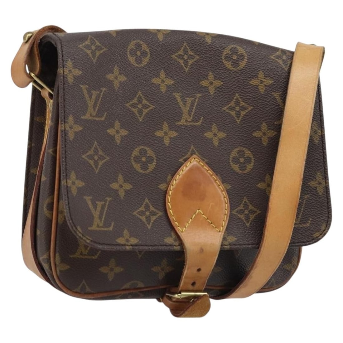 Cartouchiere MM Shoulder Bag Monogram Canvas M51253 by Louis Vuitton: Cartouchiere MM Shoulder Bag Monogram Canvas M51253 by Louis Vuitton This LOUIS VUITTON Cartouchiere MM Shoulder Bag features the iconic monogram canvas exterior and is designed for women. The bag is 
