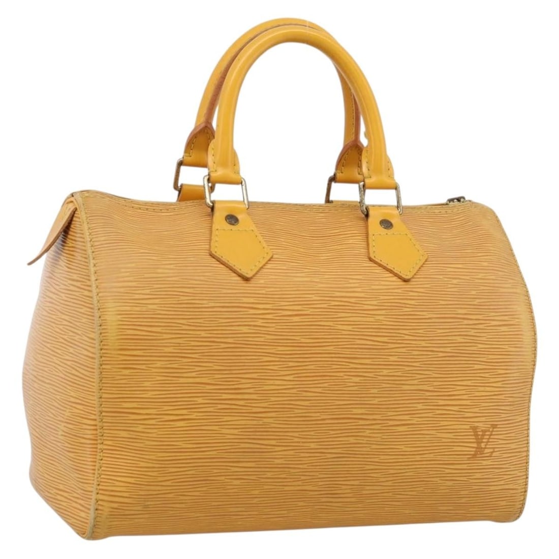 Louis Vuitton M43019 Speedy 25 Epi Leather Handbag Tassili Yellow: Louis Vuitton M43019 Speedy 25 Epi Leather Handbag Tassili Yellow Louis Vuitton Epi Speedy 25 handbag in Tassili Yellow Epi leather. This women's handbag was made in France and includes the bag only; 
