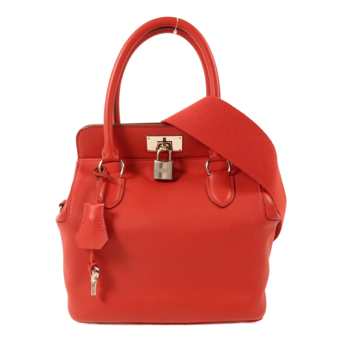 Hermes Tool Box 20 Veau Swift 2way Shoulder Bag Vermillon PHW (1 of 15)
