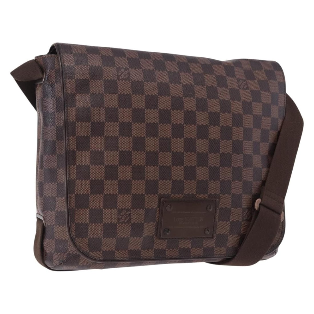 Louis Vuitton Brooklyn MM Damier Ebene Canvas Shoulder Bag N51211: Louis Vuitton Brooklyn MM Damier Ebene Canvas Shoulder Bag N51211 Louis Vuitton Brooklyn MM shoulder bag in Damier Ebene canvas. This women's bag was made in France and includes an adjustable shoulder
