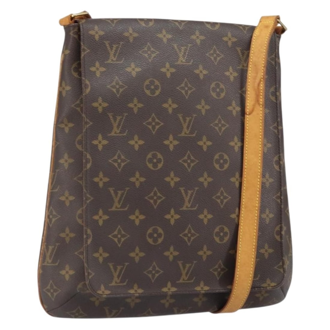 Louis Vuitton M51256 Musette Monogram Canvas Shoulder Bag: Louis Vuitton M51256 Musette Monogram Canvas Shoulder Bag Louis Vuitton Musette shoulder bag in Monogram canvas, made in Spain. This women's bag includes an adjustable shoulder strap. Please note it i