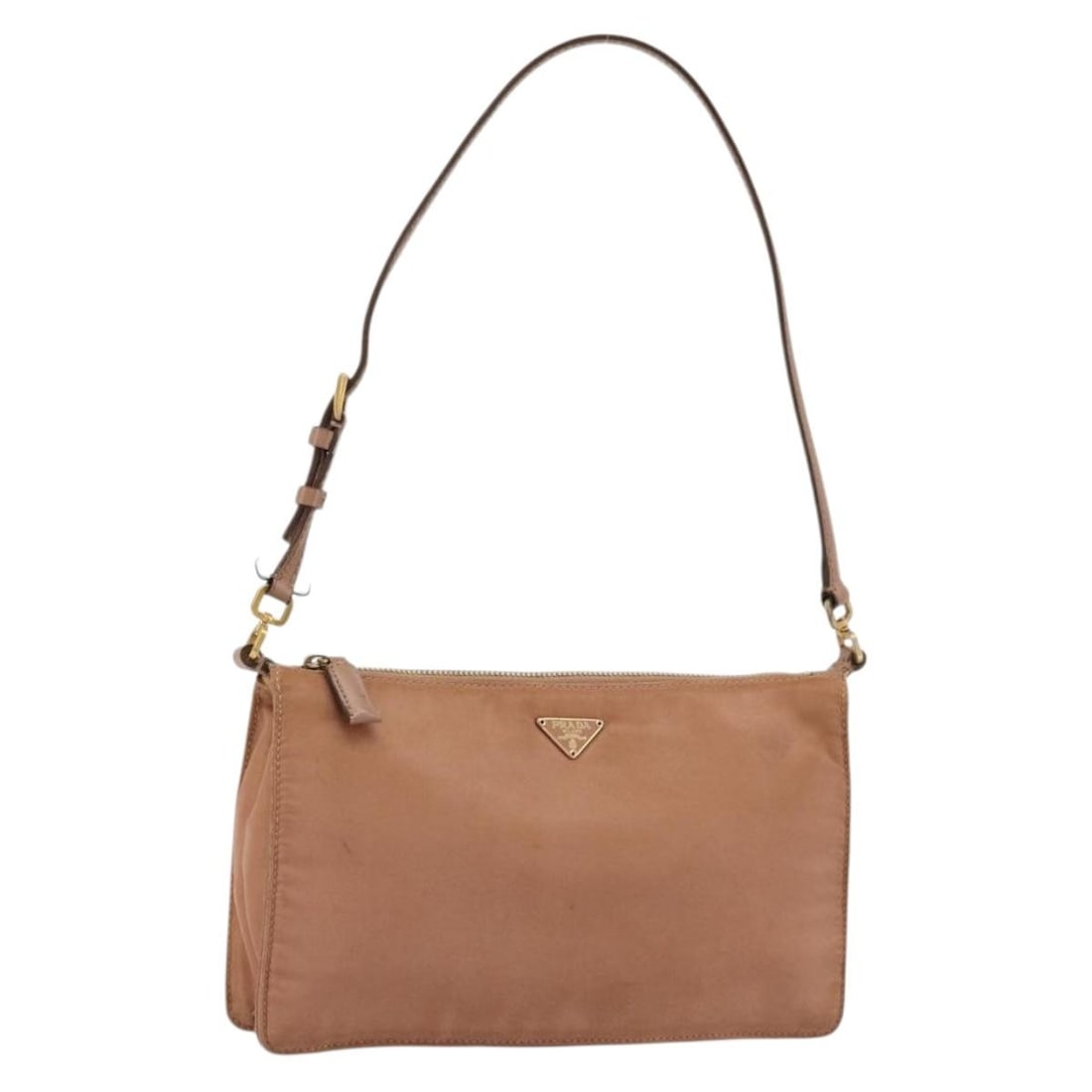 Prada Pink Nylon Women Accessory Pouch Italy Gold Tone: Prada Pink Nylon Women Accessory Pouch Italy Gold Tone This PRADA accessory pouch is crafted from pink and gold nylon and is designed for women. Made in Italy, it features a compact and practical desi