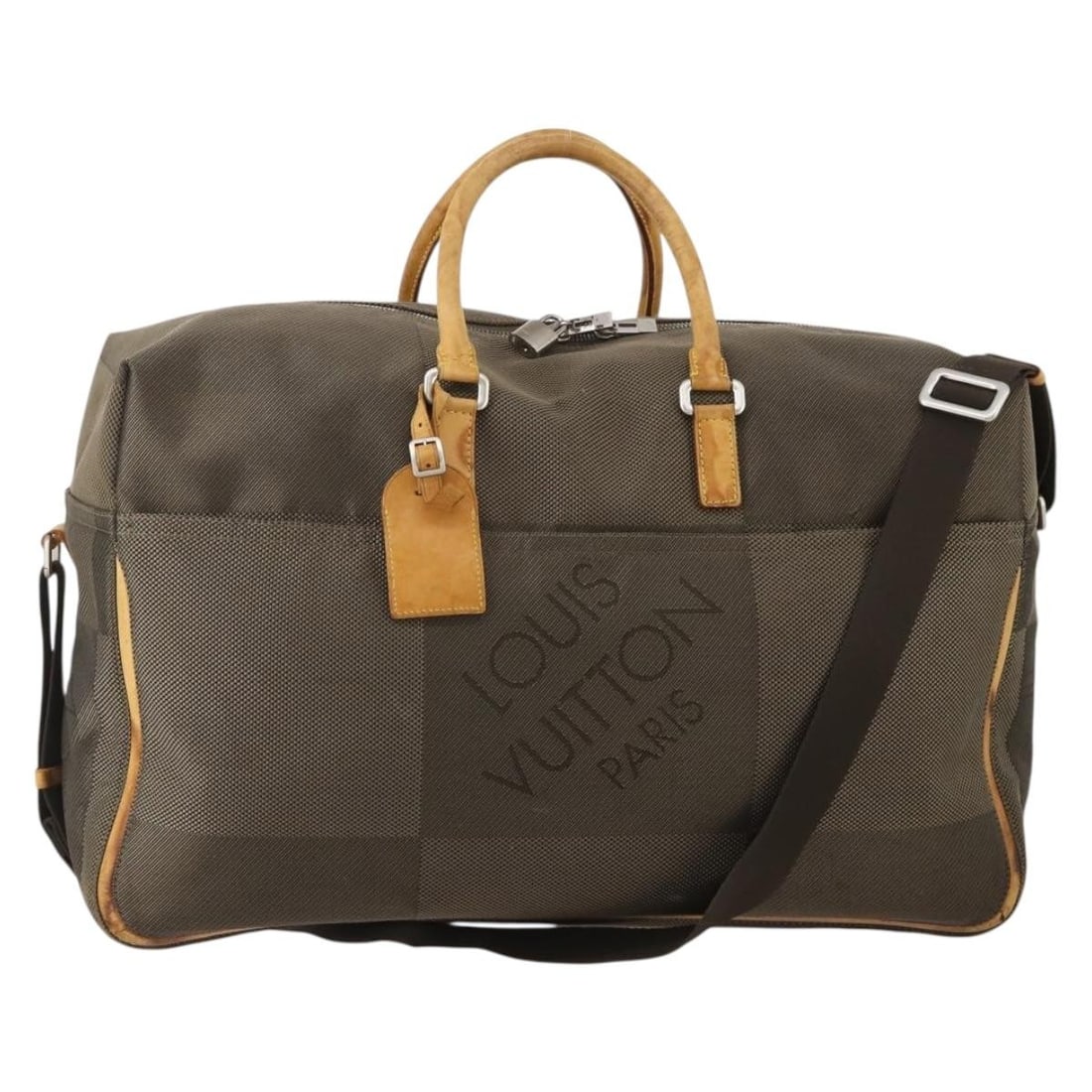 Louis Vuitton M93015 Suvlan 2way Boston Bag Damier Geant Tail: Louis Vuitton M93015 Suvlan 2way Boston Bag Damier Geant Tail Louis Vuitton Damier Geant Suvlan Boston Bag in Tail with a 2-way carry design. This women's bag is made in France and includes a padlock 