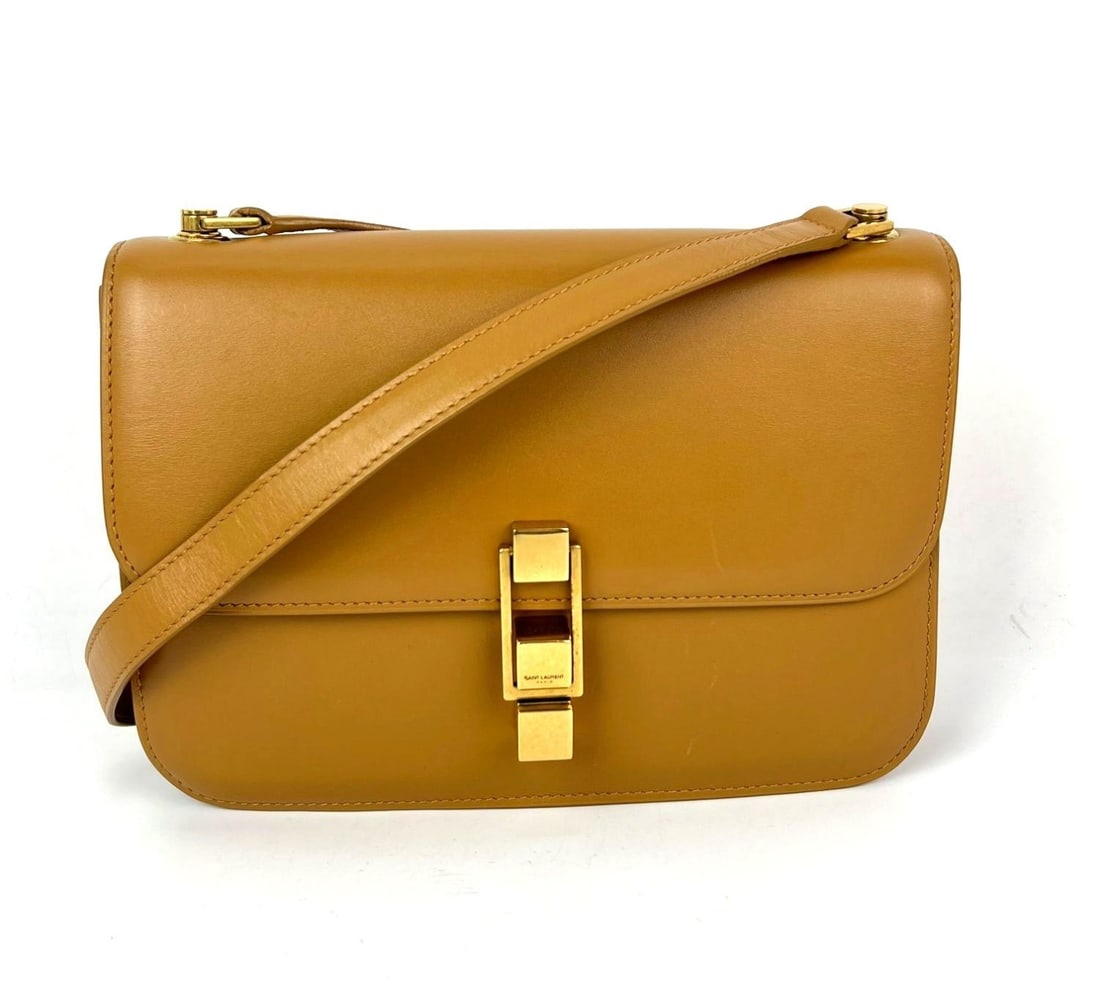 Saint Laurent Saint Le small brown leather shoulder bag (1 of 15)
