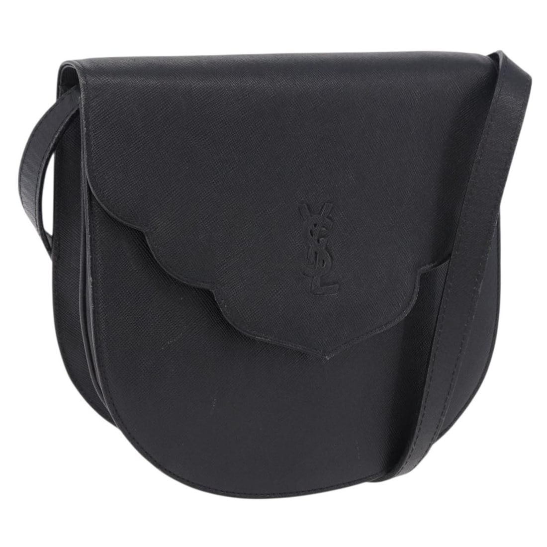 Black Leather Shoulder Bag by Saint Laurent Gold Tone Hardware: Black Leather Shoulder Bag by Saint Laurent Gold Tone Hardware Saint Laurent leather shoulder bag in black with gold-tone accents. This women's shoulder bag is made in Italy and features a slim profil
