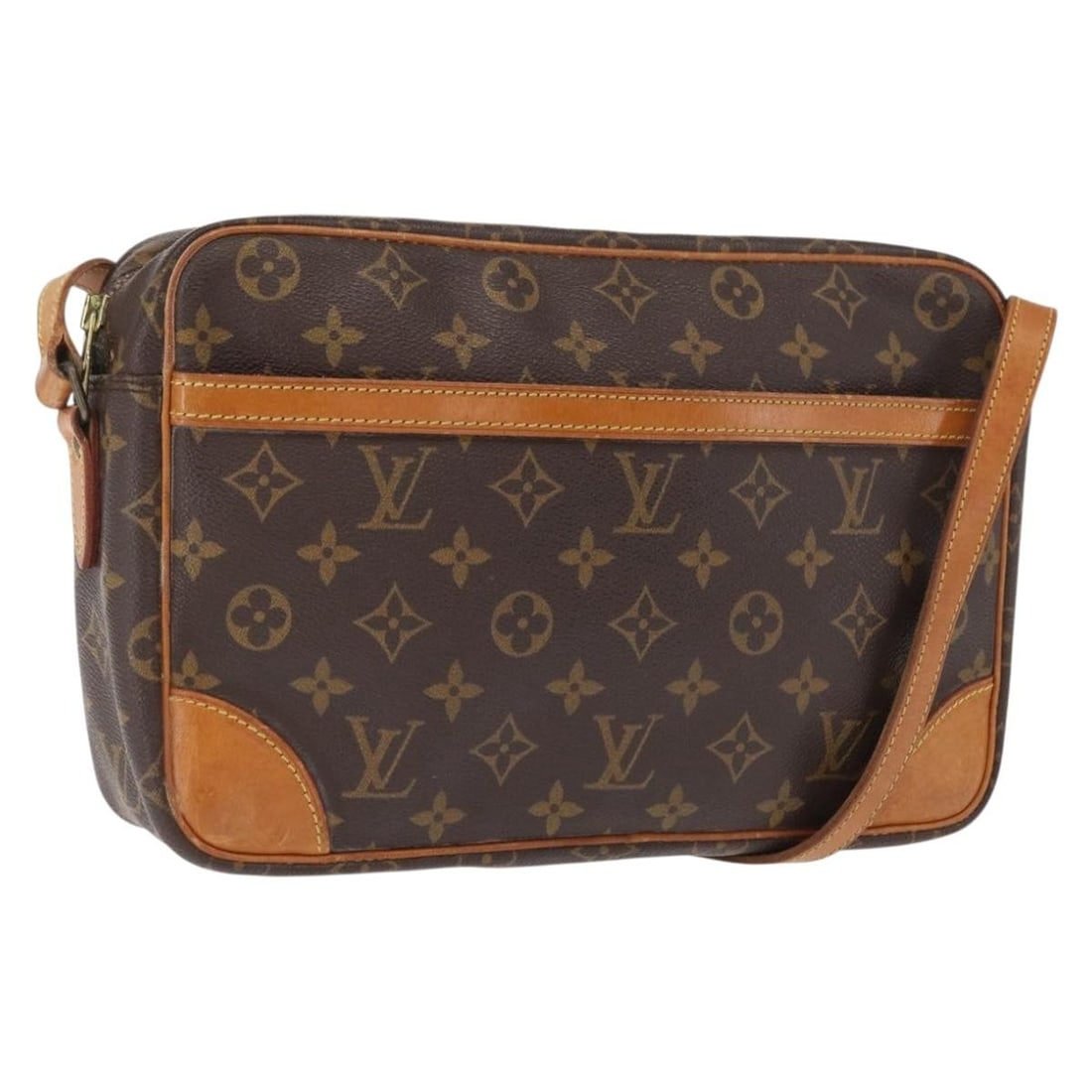 Louis Vuitton Trocadero 30 Monogram Canvas Shoulder Bag M51272 France: Louis Vuitton Trocadero 30 Monogram Canvas Shoulder Bag M51272 France This Louis Vuitton Monogram Trocadero 30 Shoulder Bag features the iconic monogram canvas exterior in classic monogram color. The 