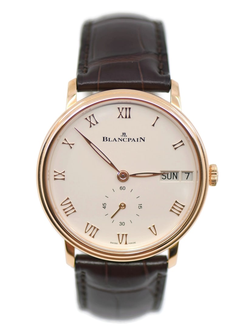 Blancpain Villeret 18K Rose Gold Automatic Watch Box Papers 2022: Blancpain Villeret 18K Rose Gold Automatic Watch Box Papers 2022 Discover the exquisite Blancpain Villeret 18K Rose Gold Watch, a luxurious timepiece crafted with precision and elegance. This wristwat