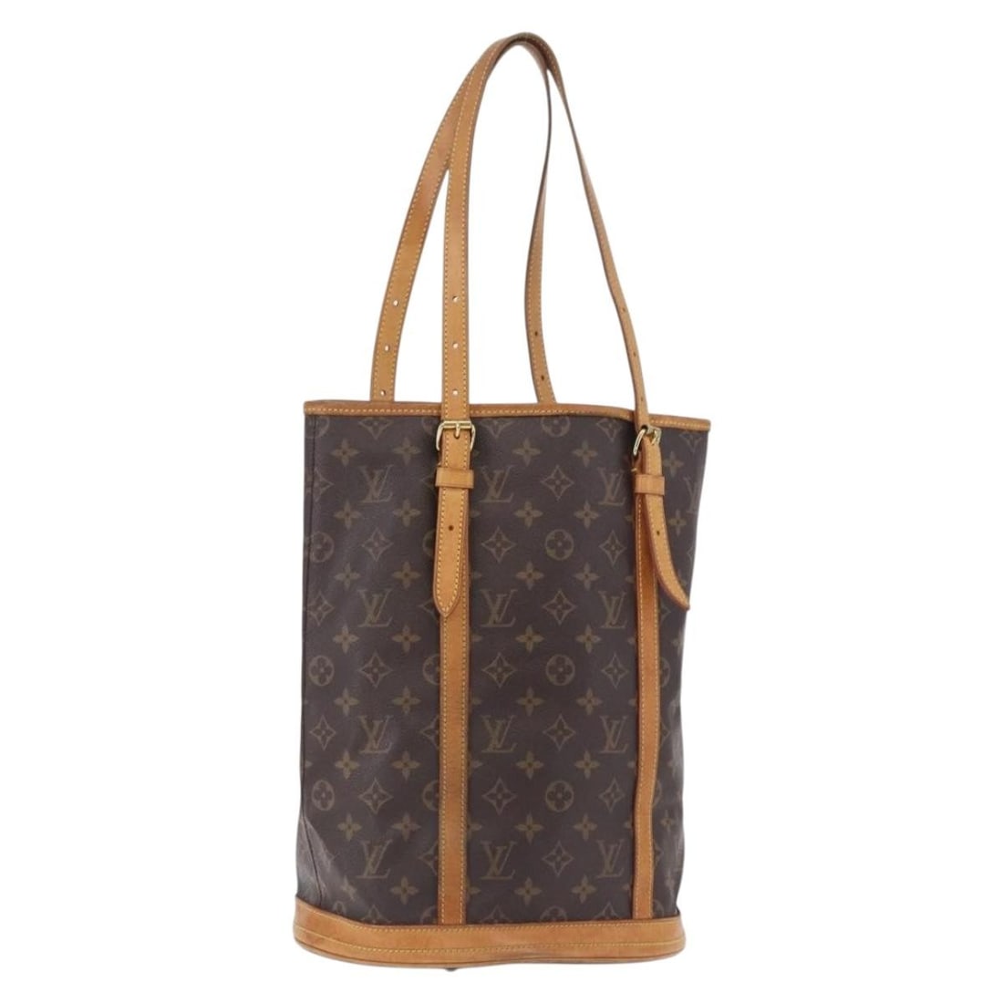 Louis Vuitton M42236 Bucket GM Monogram Canvas Shoulder Bag: Louis Vuitton M42236 Bucket GM Monogram Canvas Shoulder Bag Louis Vuitton Monogram Bucket GM shoulder bag in Monogram Canvas, made in France. This women's bag features an adjustable shoulder strap and