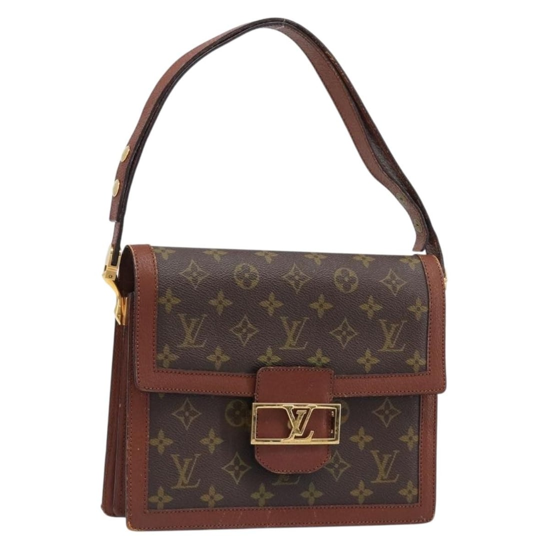 Louis Vuitton No.203 Dauphines Monogram Canvas Shoulder Bag: Louis Vuitton No.203 Dauphines Monogram Canvas Shoulder Bag Louis Vuitton Dauphines shoulder bag in Monogram canvas, made in France. This women's bag includes an adjustable shoulder strap and is offer