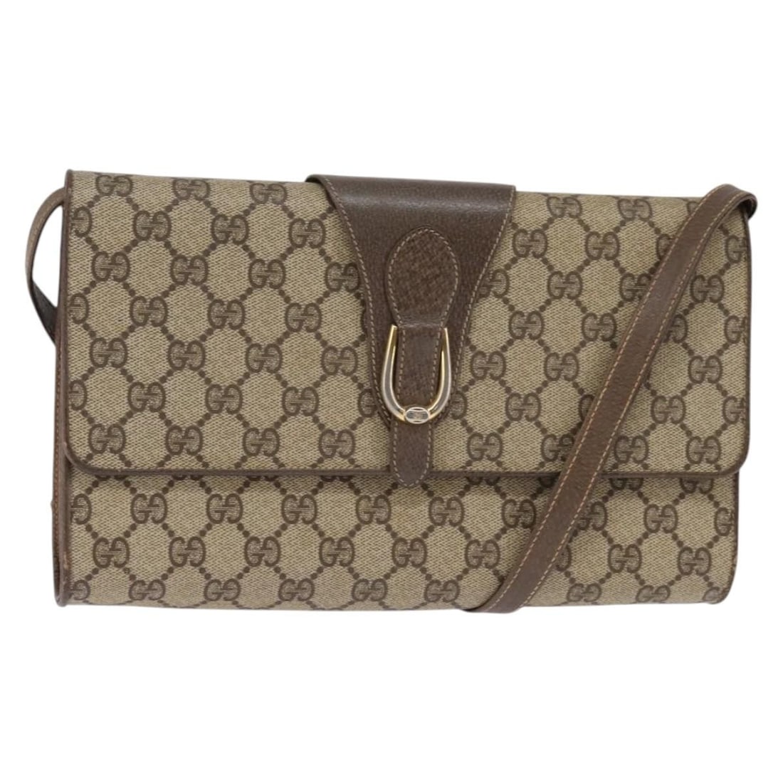 GUCCI GG Supreme Shoulder Bag Beige Gold 94 02 050 Authentic: GUCCI GG Supreme Shoulder Bag Beige Gold 94 02 050 Authentic Elevate your accessory collection with this authentic GUCCI GG Supreme Shoulder Bag, meticulously crafted in Italy. This stylish shoulder b