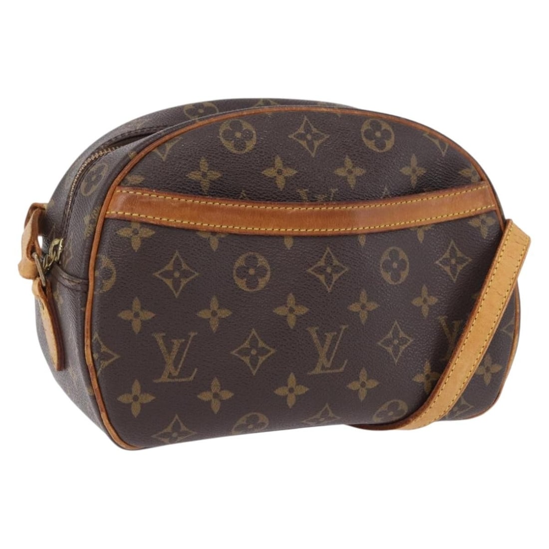 Louis Vuitton M51221 Blois Monogram Canvas Shoulder Bag: Louis Vuitton M51221 Blois Monogram Canvas Shoulder Bag Louis Vuitton Blois shoulder bag in Monogram canvas, made in France. This women's bag features an adjustable shoulder strap and a compact silhou
