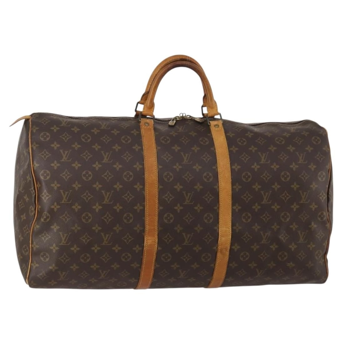 Louis Vuitton M41422 Keepall 60 Monogram Canvas Boston Bag: Louis Vuitton M41422 Keepall 60 Monogram Canvas Boston Bag Louis Vuitton Keepall 60 Boston bag in Monogram canvas, made in France. This M41422 travel bag includes only the item shown and does not come