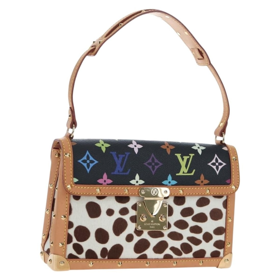 Louis Vuitton M92826 Pochette Dalmatian Black Monogram Multicolor Handbag (1 of 18)