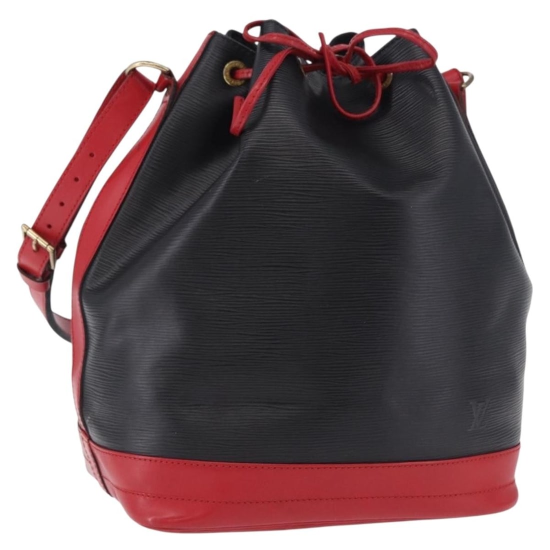 Louis Vuitton M44017 Noe Epi Leather Shoulder Bag Black Red: Louis Vuitton M44017 Noe Epi Leather Shoulder Bag Black Red Louis Vuitton Noe shoulder bag in black and red Epi leather. This women's bag is made in France and features the M44017 product line. It com