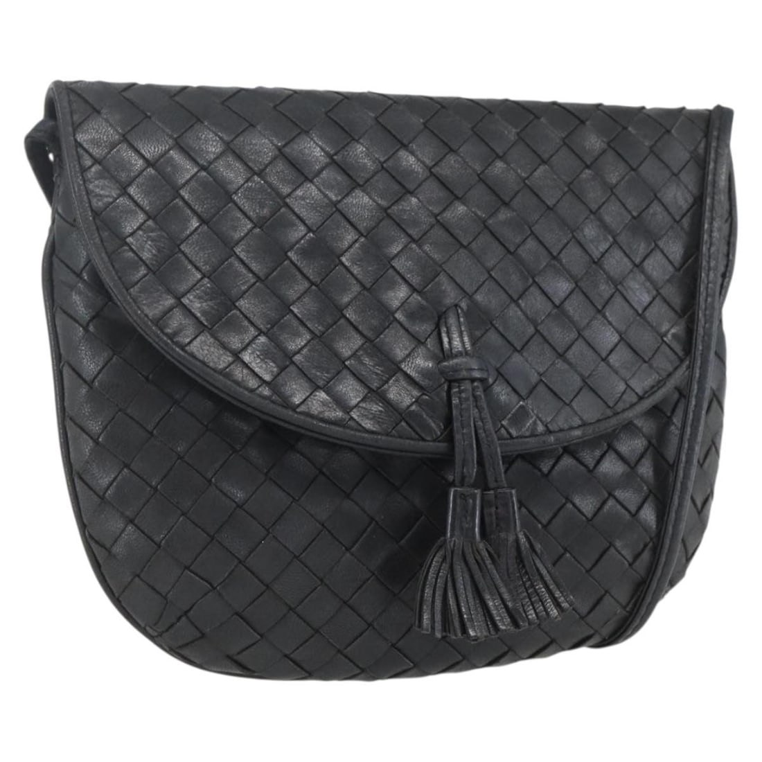 Bottega Veneta Intrecciato Leather Shoulder Bag Black Gold: Bottega Veneta Intrecciato Leather Shoulder Bag Black Gold Bottega Veneta Intrecciato shoulder bag in black leather with gold-tone accents. Made in Italy, this women's bag includes the shoulder strap 