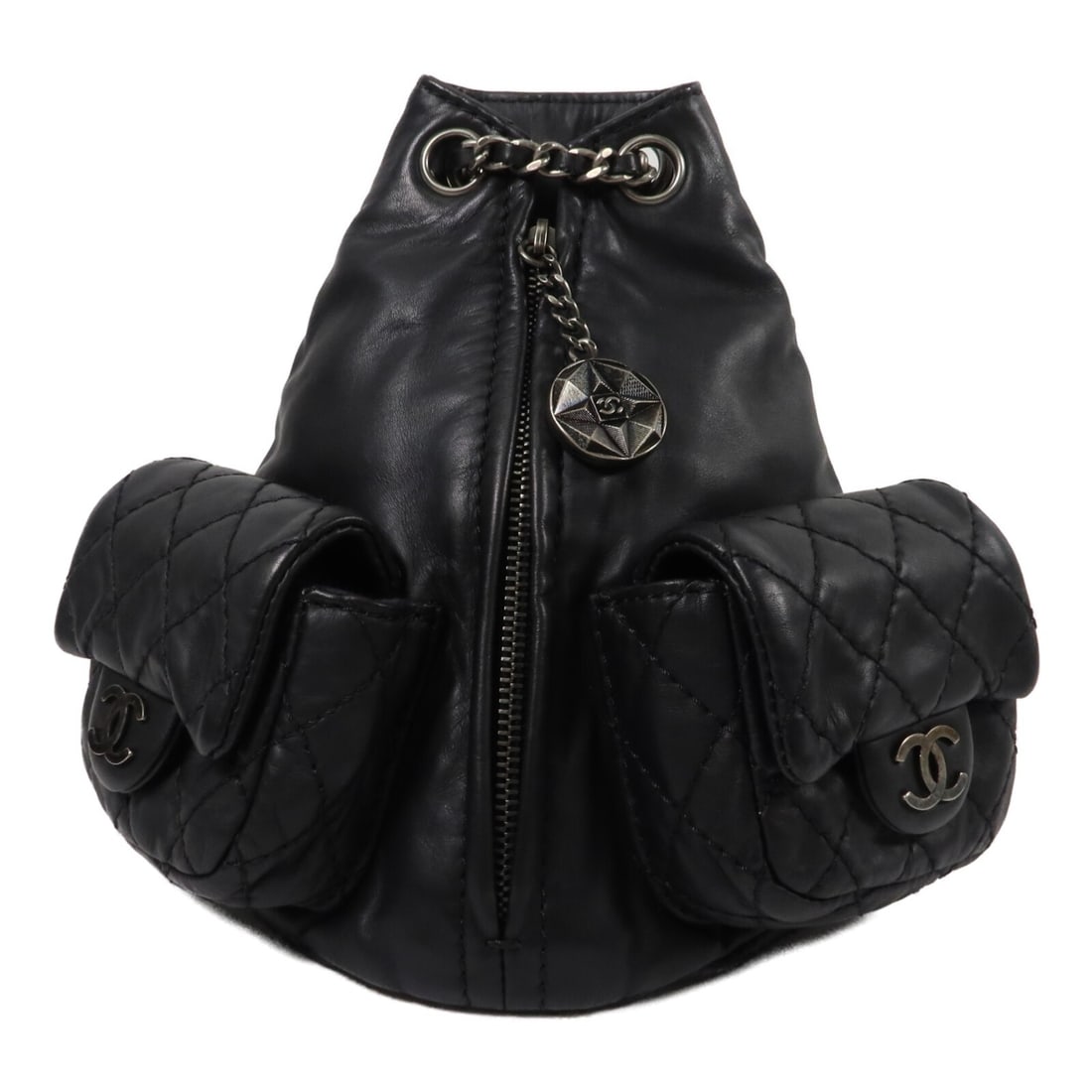 CHANEL CC BlackPack Mini Calfskin Rucksack Backpack Black (1 of 13)