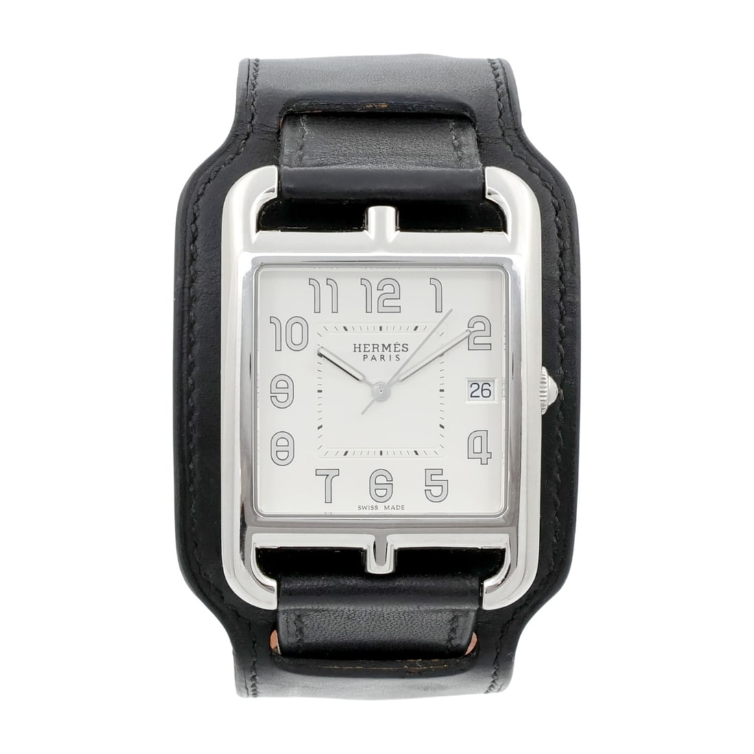 Hermes Cape Cod CC1.810 womens quartz wristwatch white dial steel (1 of 13)