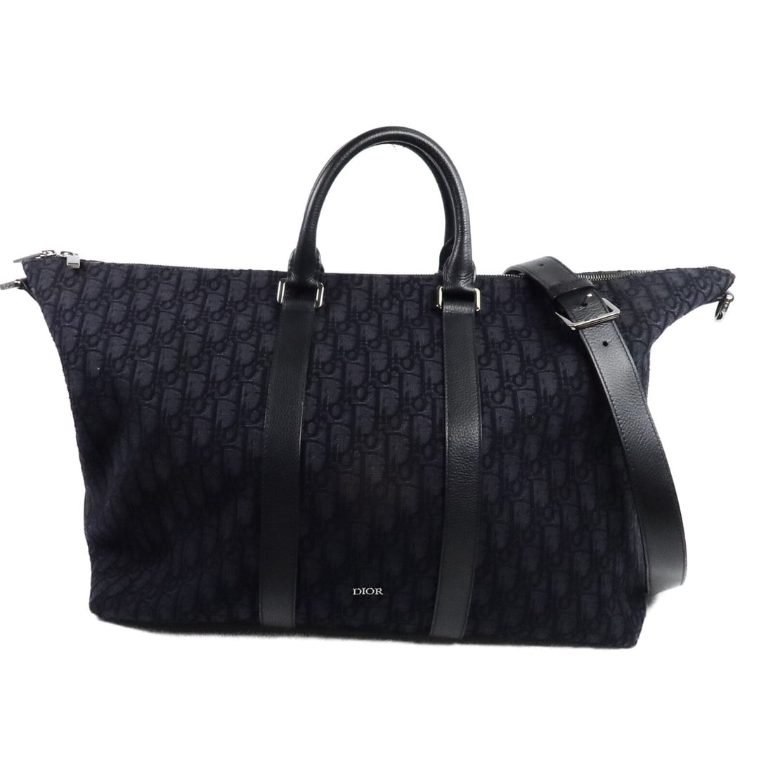 Dior Affaires Weekender 40 Canvas 2 Way Shoulder Bag Black (1 of 17)