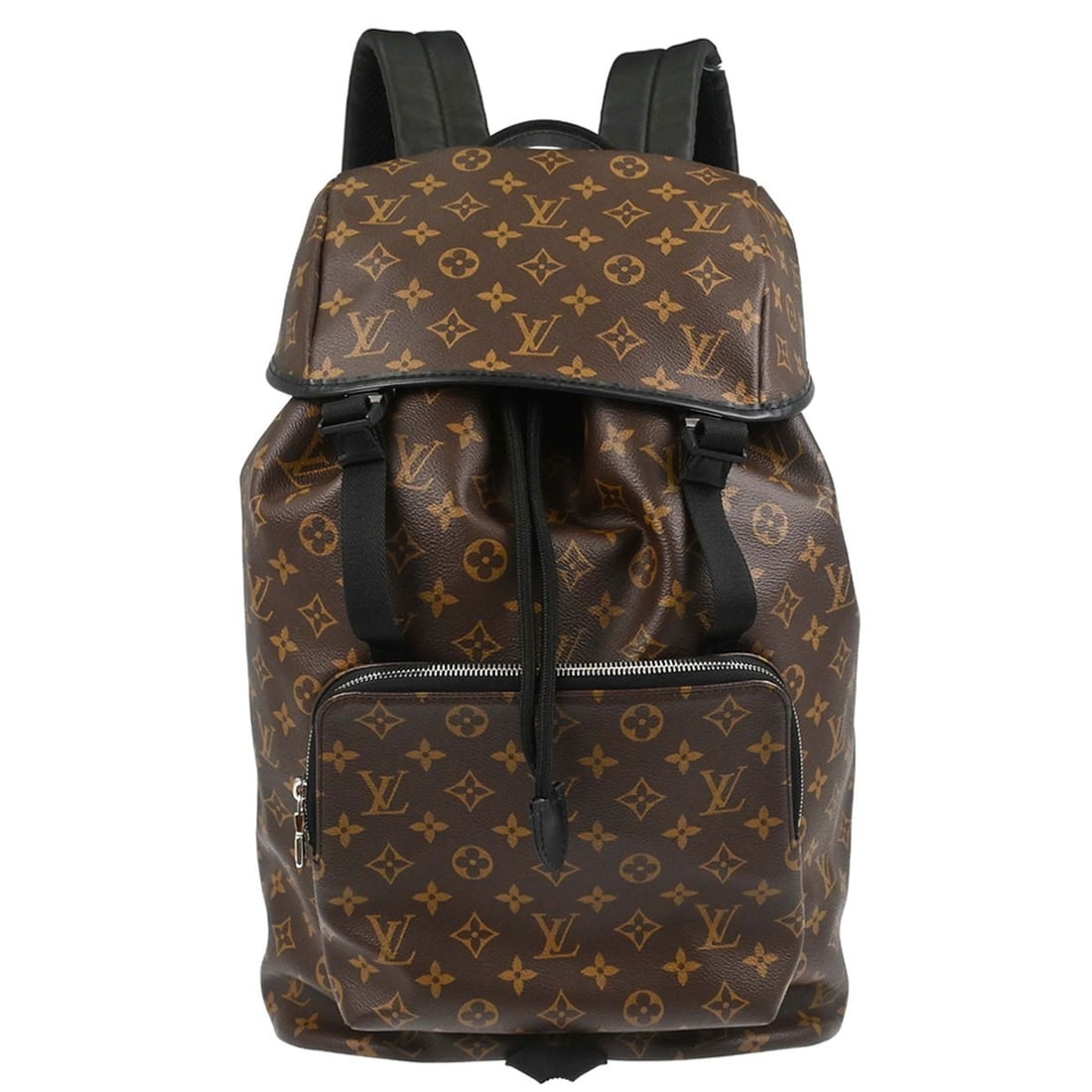 Louis Vuitton Zack Monogram Macassar Canvas Backpack M43422: Louis Vuitton Zack Monogram Macassar Canvas Backpack M43422 Louis Vuitton Zack backpack from the Monogram Macassar line, crafted in brown and black monogram canvas with leather trim. This medium backp
