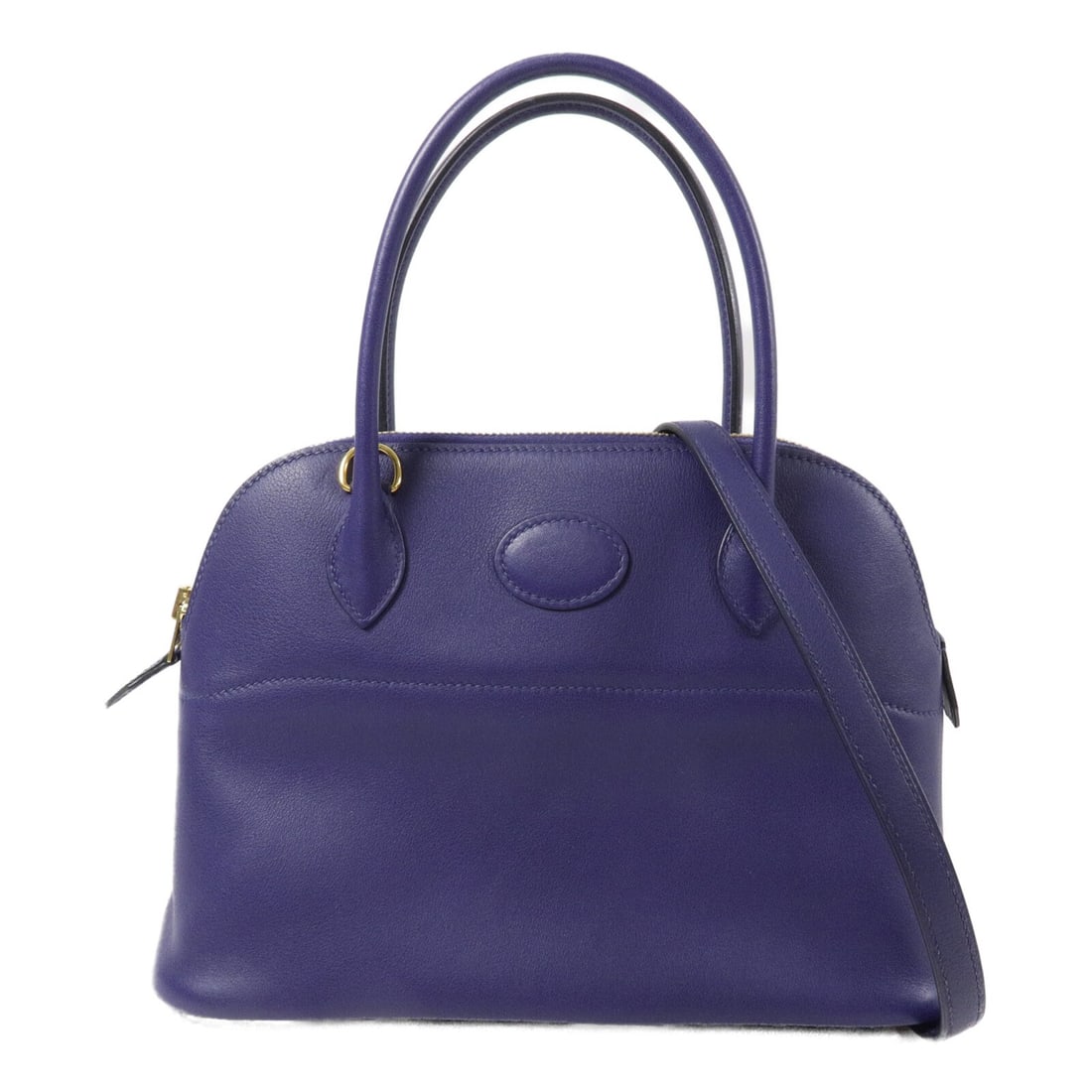 Hermes Bolide 27 Bleu Encre Swift Leather 2way Shoulder Bag: Hermes Bolide 27 Bleu Encre Swift Leather 2way Shoulder Bag Hermes Bolide 27 2-way shoulder handbag in Bleu Encre Vaux Swift leather with gold-tone hardware. This women's bag is made in France and fea