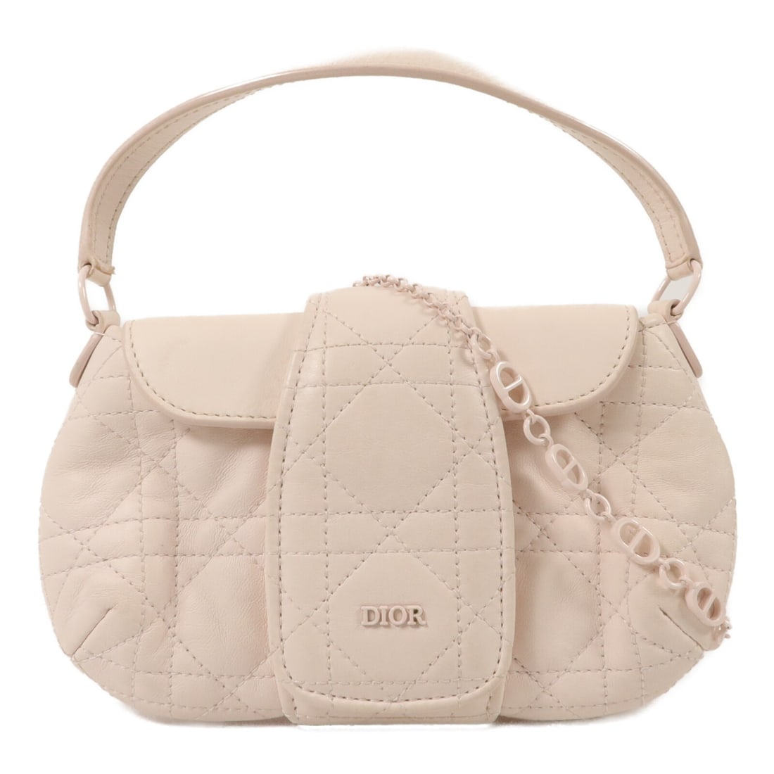 Dior CD Kids Bow 2way Shoulder Bag Pink Calfskin Leather: Dior CD Kids Bow 2way Shoulder Bag Pink Calfskin Leather Christian Dior CD Kids Bow Bag in pink calfskin leather with a 2-way shoulder bag design. Includes a shoulder strap and features a magnetic poc