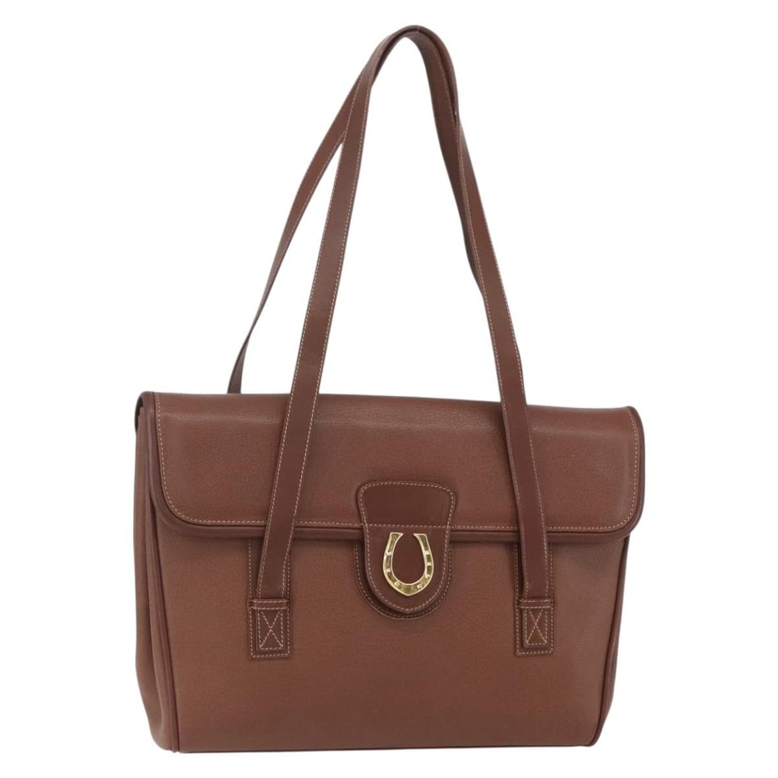 Gucci 001 115 1199 Brown Leather Shoulder Bag Gold Tone: Gucci 001 115 1199 Brown Leather Shoulder Bag Gold Tone Gucci shoulder bag in brown and gold leather, made in Italy. The bag has a shoulder strap drop of approximately 11.8 inches (30 cm) and measures