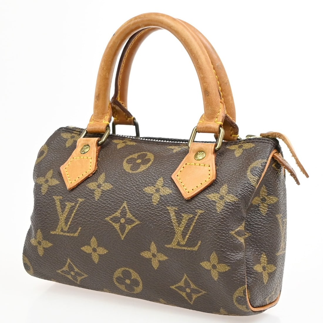 Louis Vuitton Speedy Mini HL Brown Canvas Handbag (1 of 14)