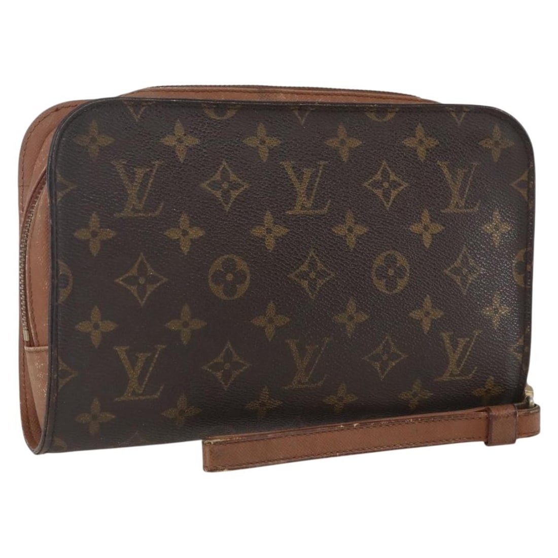 Louis Vuitton Orsay Monogram Canvas Clutch Bag M51790 France: Louis Vuitton Orsay Monogram Canvas Clutch Bag M51790 France This Louis Vuitton Orsay clutch bag features the iconic monogram canvas exterior in a classic brown color. Designed for women, it offers a 