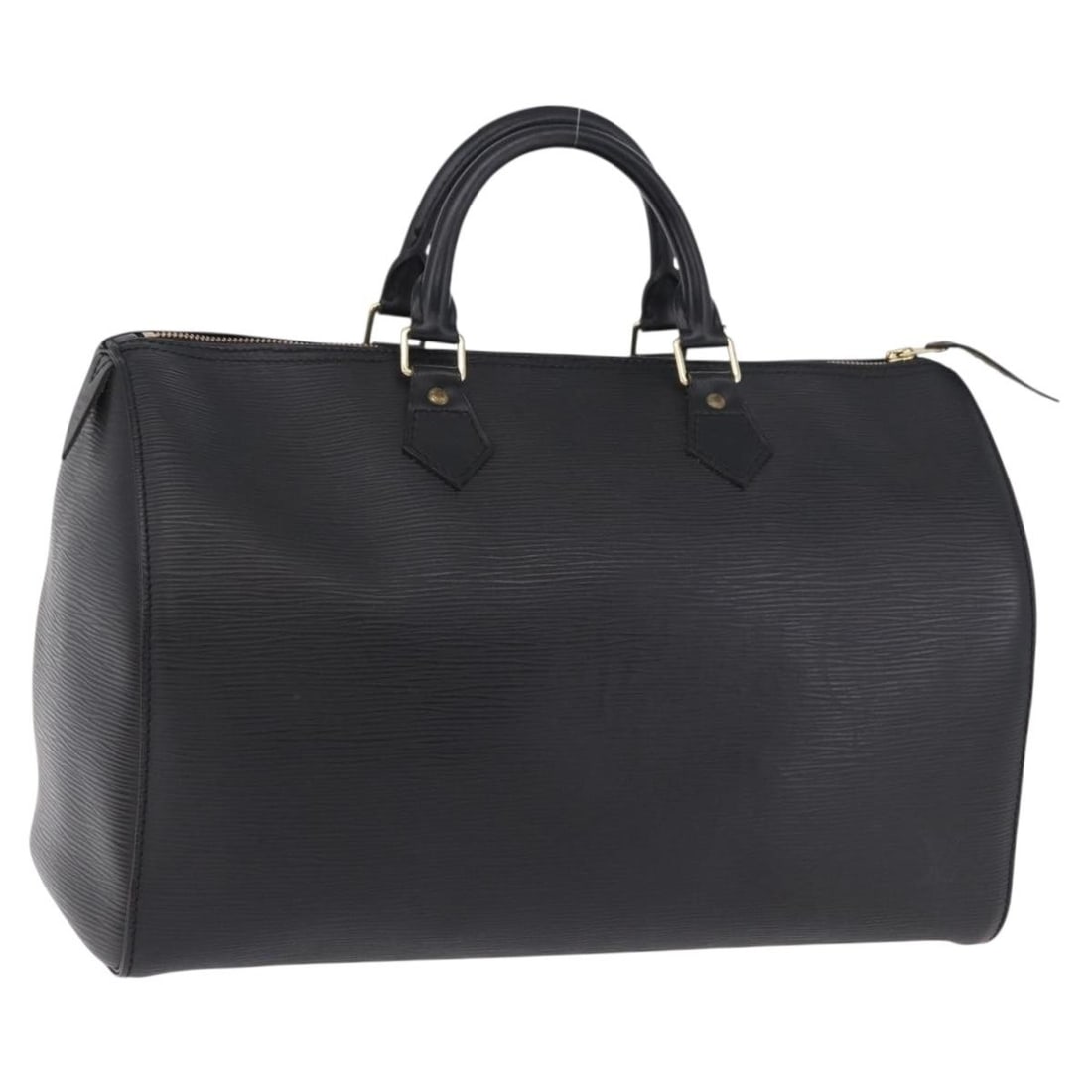 Louis Vuitton M42992 Speedy 35 Epi Leather Handbag Noir Black: Louis Vuitton M42992 Speedy 35 Epi Leather Handbag Noir Black Louis Vuitton Epi Speedy 35 handbag in Noir/black Epi leather. This women's handbag includes a dust bag and was made in France. Condition 