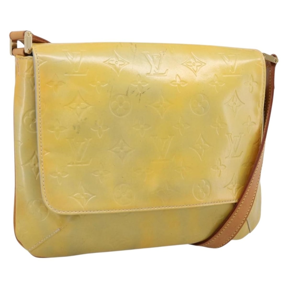 Louis Vuitton Thompson Street Shoulder Bag Monogram Vernis Gris M91008: Louis Vuitton Thompson Street Shoulder Bag Monogram Vernis Gris M91008 Louis Vuitton Thompson Street shoulder bag in Gris Monogram Vernis patent leather. Made in France, this women's bag has a slim pr