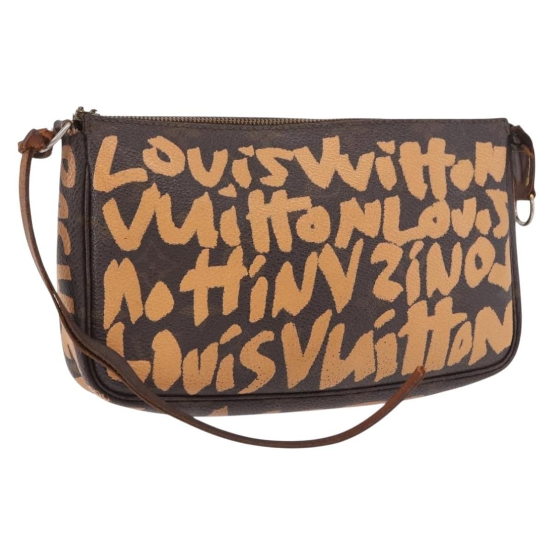 Louis Vuitton M92193 Pochette Accessoires Monogram Graffiti Orange Pouch (1 of 18)