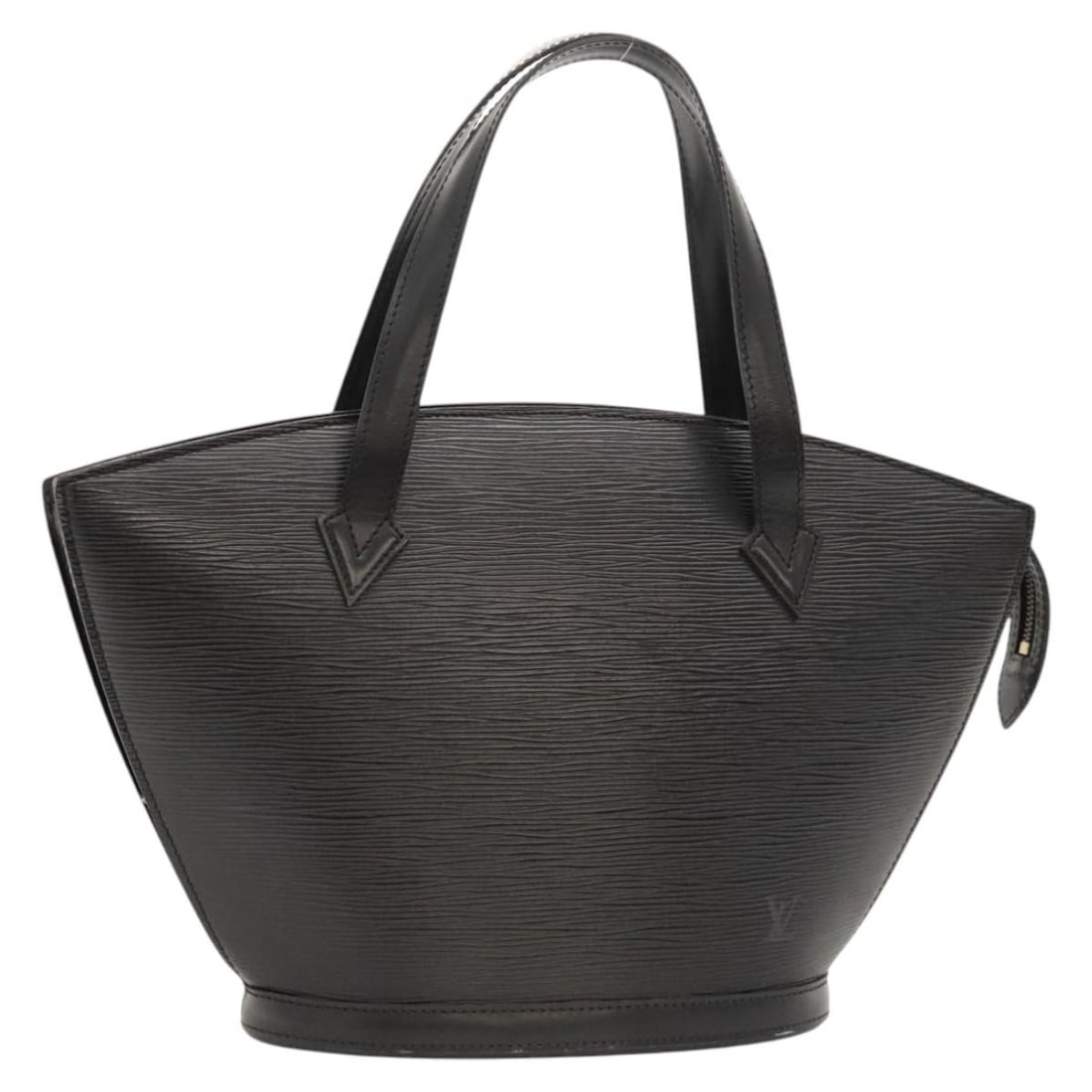 Louis Vuitton M50042 Saint Jacques Epi Leather Shoulder Bag Black: Louis Vuitton M50042 Saint Jacques Epi Leather Shoulder Bag Black Louis Vuitton Saint Jacques shoulder bag in black Epi leather. This women's bag is made in France and features a structured silhouette